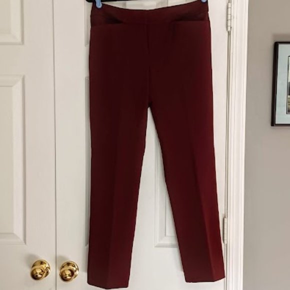 Ann Taylor Factory Maroon Pant Size 4 - Picture 1 of 4
